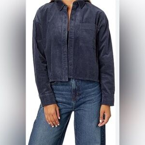 Madewell cropped shacket size large